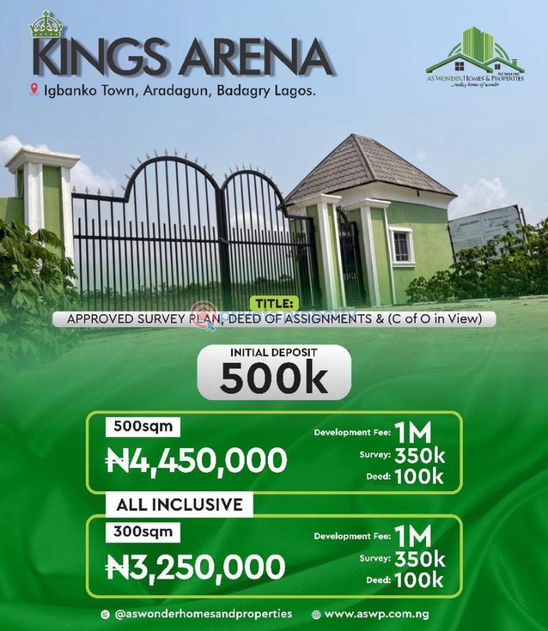 3 bedroom Bungalow For Sale King's Arena Estate, Igbanko Town, Aradagun Badagry Lagos - 2