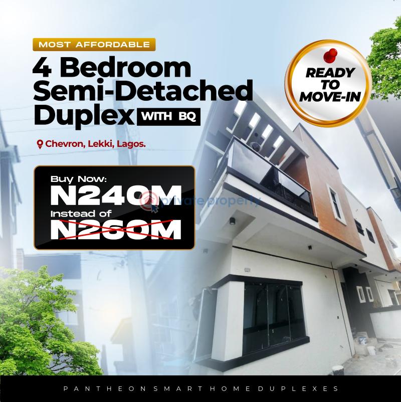 4 bedroom Semi detached Duplex For Sale Bera Estate, Chevron Drive Lekki Lagos - 0