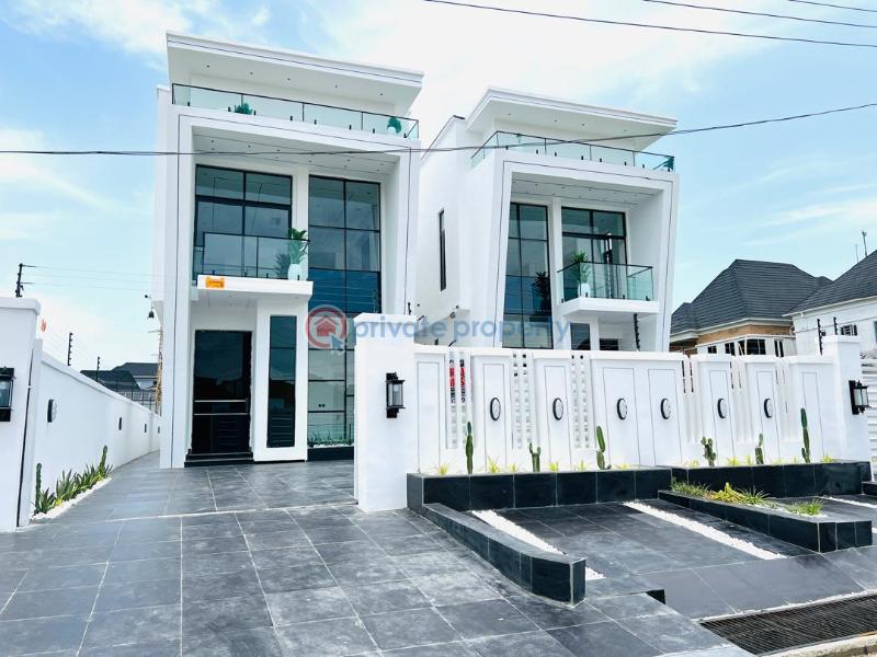 Magnificent 5 bedroom fully detached duplex with swimming pool, - 1 5 bedroom Detached Duplex For Sale Chevron Drive Lekki Lagos - 1