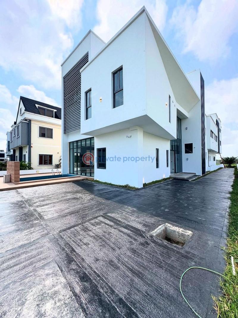 Magnificent 5 beds semi detached duplex  with a private pool, exterior lounge & cinema - 1 5 bedroom Semi detached Duplex For Sale Ikate Lekki Lekki Lagos - 1