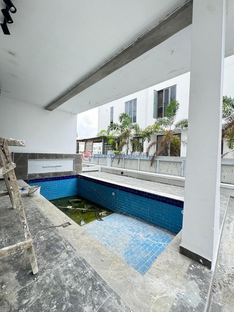 Magnificent 5 beds semi detached duplex  with a private pool, exterior lounge, elevator, cinema - 15 5 bedroom Semi detached Duplex For Sale Ikate Lekki Lekki Lagos - 15