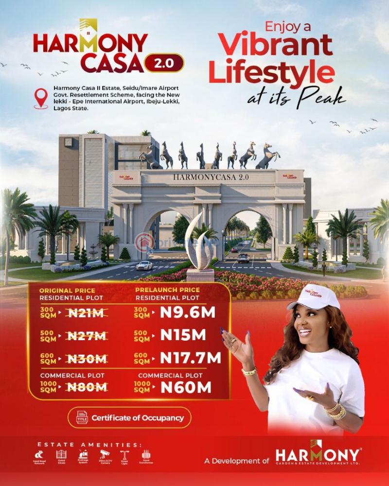 Mixed use Land For Sale Harmony Casa 2.0, Seidu Airport Resettlement Scheme, Eleran Igbe Ibeju-Lekki Lagos - 0