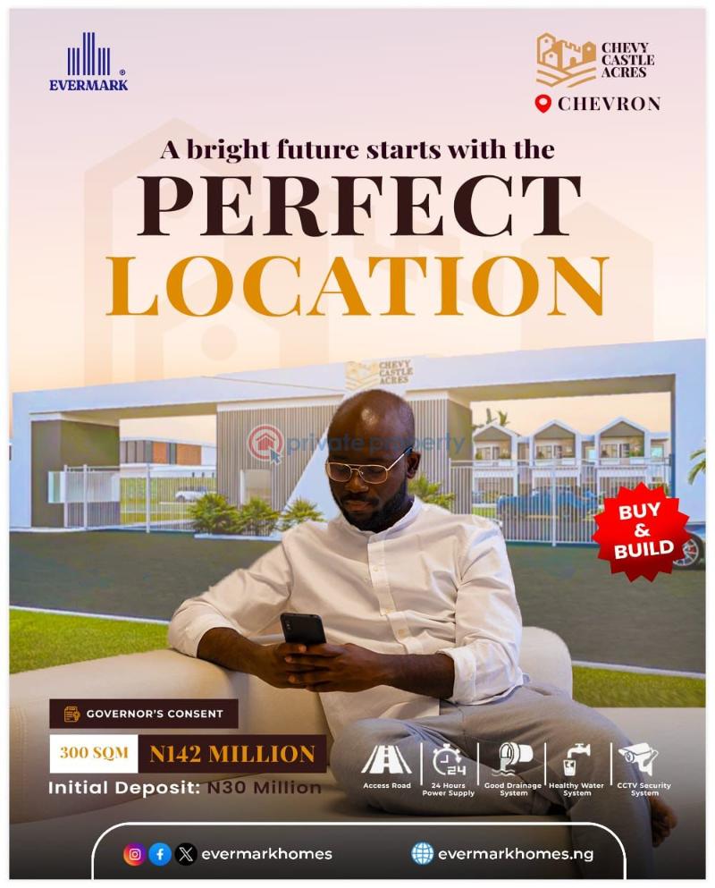 Residential Land For Sale Chevy Castle Acres, Along Chevron Drive, Chevron Along Lekki Expressway Lagos - 0