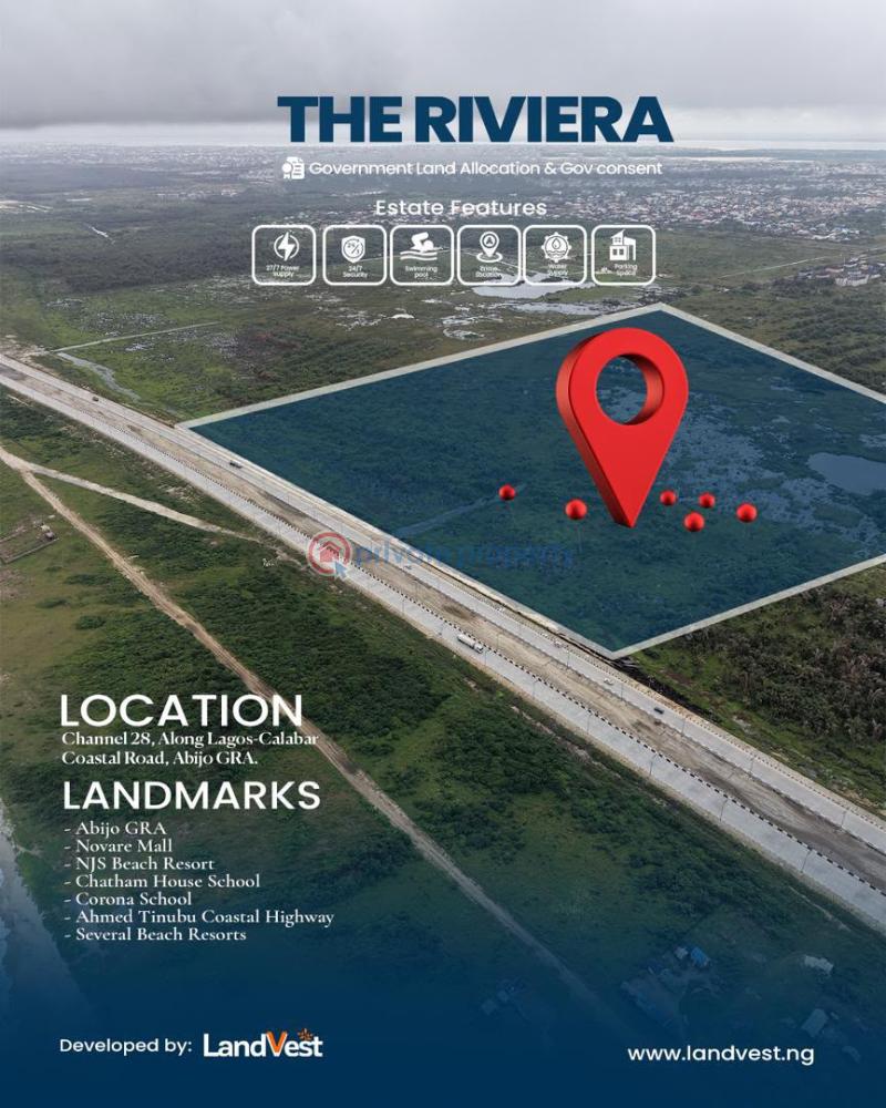 Commercial Land For Sale The Riviera By Landvest , Along The Lagos Calabar Coastal Highway, Abijo Ajah Lagos - 3