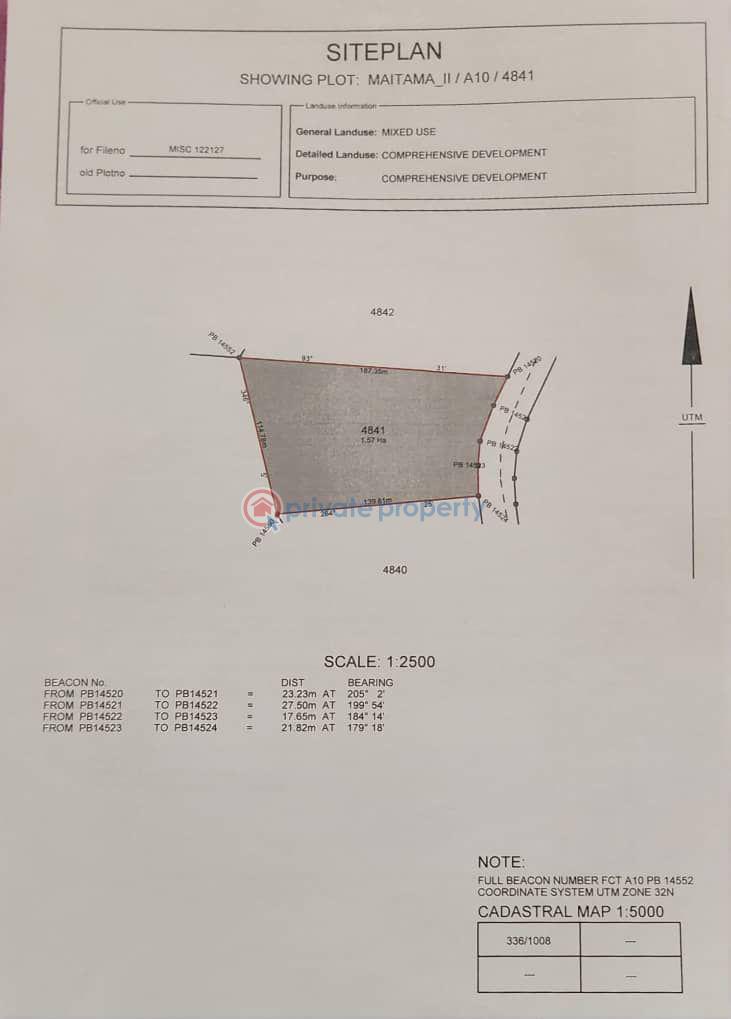Mixed use Land For Sale Maitama Abuja Phase 1 
