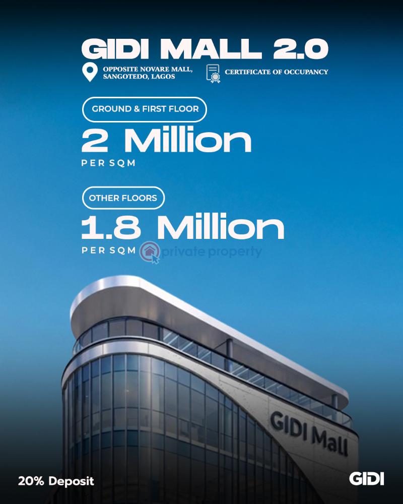 Mall/Complex/Plaza For Sale Novare Mall Shoprite, Domino's Pizza Sangotedo, Nnpc Fueling Station, Monastery Road. Sangotedo Ajah Lagos - 0