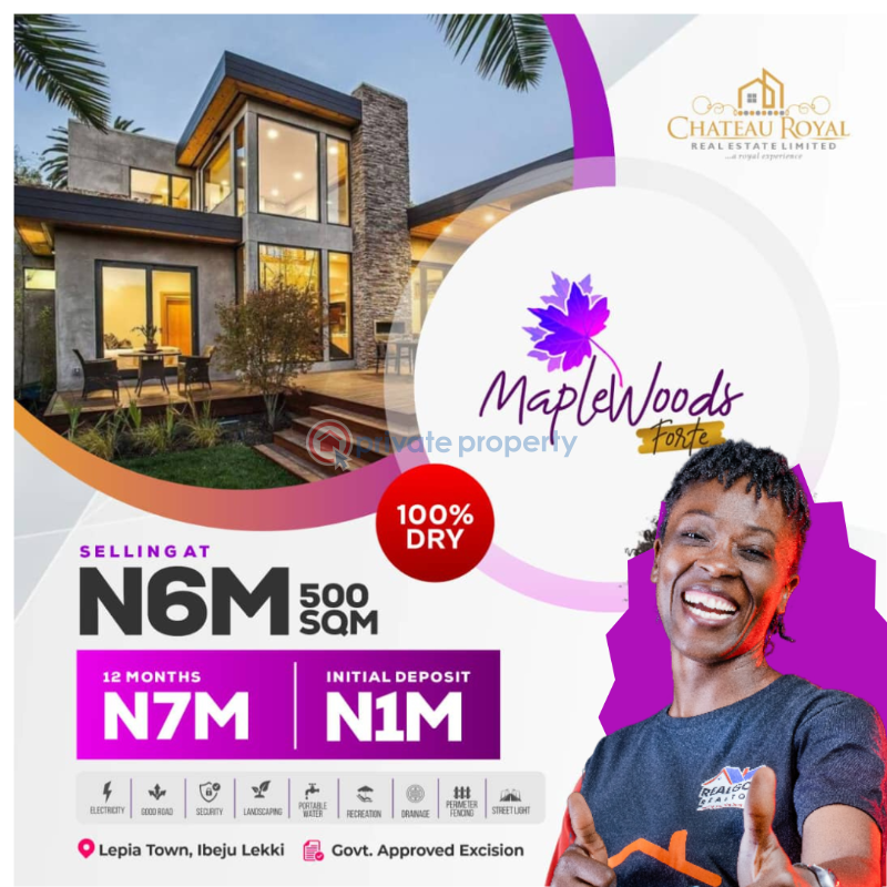 For sale Land Maplewood Forte Estate, Lepia, Ibeju Lekki Lekki