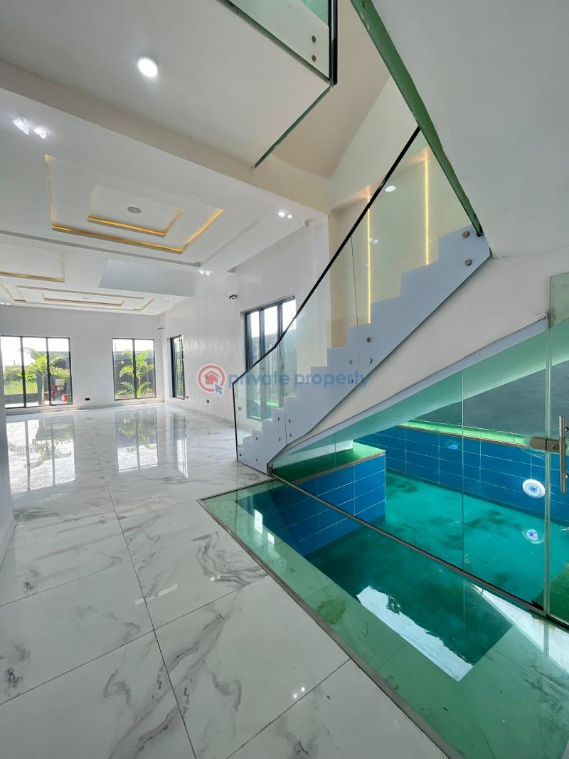 Marvelously carved 5 bed detached duplex with home elevator and cinema - 1 5 bedroom Detached Duplex For Sale Victory Park, Osapa, Lekki Osapa Lekki Lagos - 1