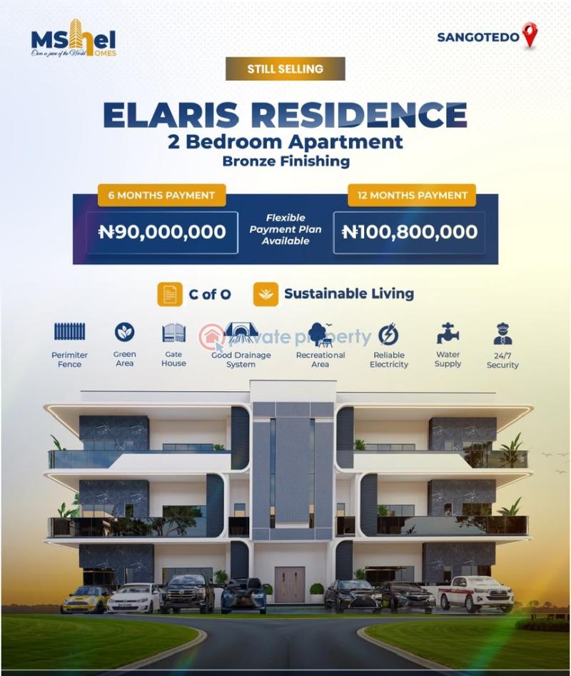 2 bedroom Flat & Apartment For Sale Sangotedo Ajah Lagos - 0