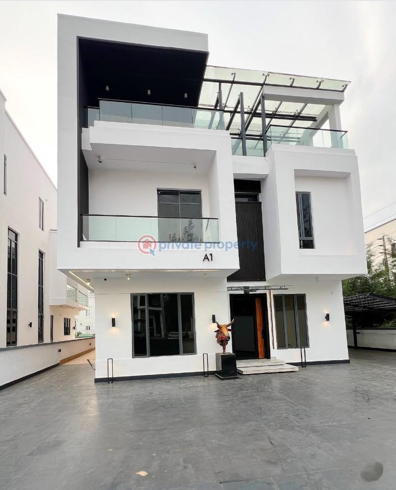 Massive 5 bed detached home with elevator, 2 swimming pools (roof top pool inclusive ), cinema, rooftop terrace - 1 5 bedroom Detached Duplex For Sale Lekki County Homes Ikota Ikota Lekki Lagos - 1