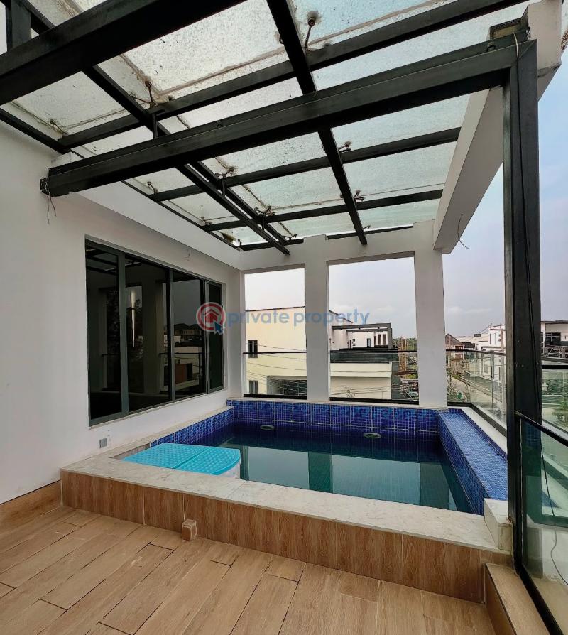 Massive 5 bed detached home with elevator, 2 swimming pools (roof top pool inclusive ), cinema, rooftop terrace - 12 5 bedroom Detached Duplex For Sale Lekki County Homes Ikota Ikota Lekki Lagos - 12