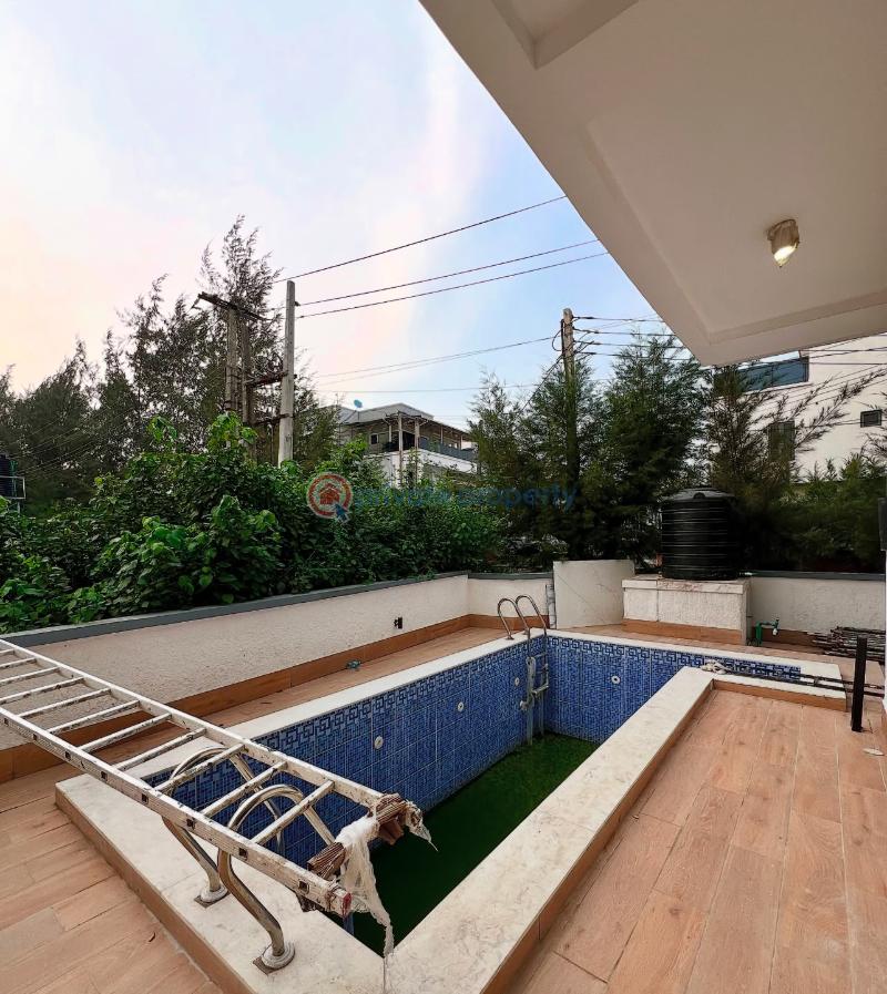 Massive 5 bed detached home with elevator, 2 swimming pools (roof top pool inclusive ), cinema, rooftop terrace - 2 5 bedroom Detached Duplex For Sale Lekki County Homes Ikota Ikota Lekki Lagos - 2