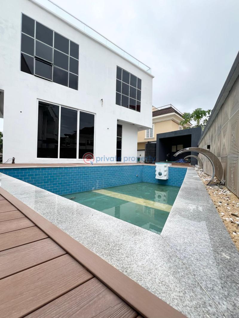 Massive 5 bedroom fully detached duplex with cinema and pool - 2 5 bedroom Duplex For Sale Osapa London Osapa Lekki Lagos - 2