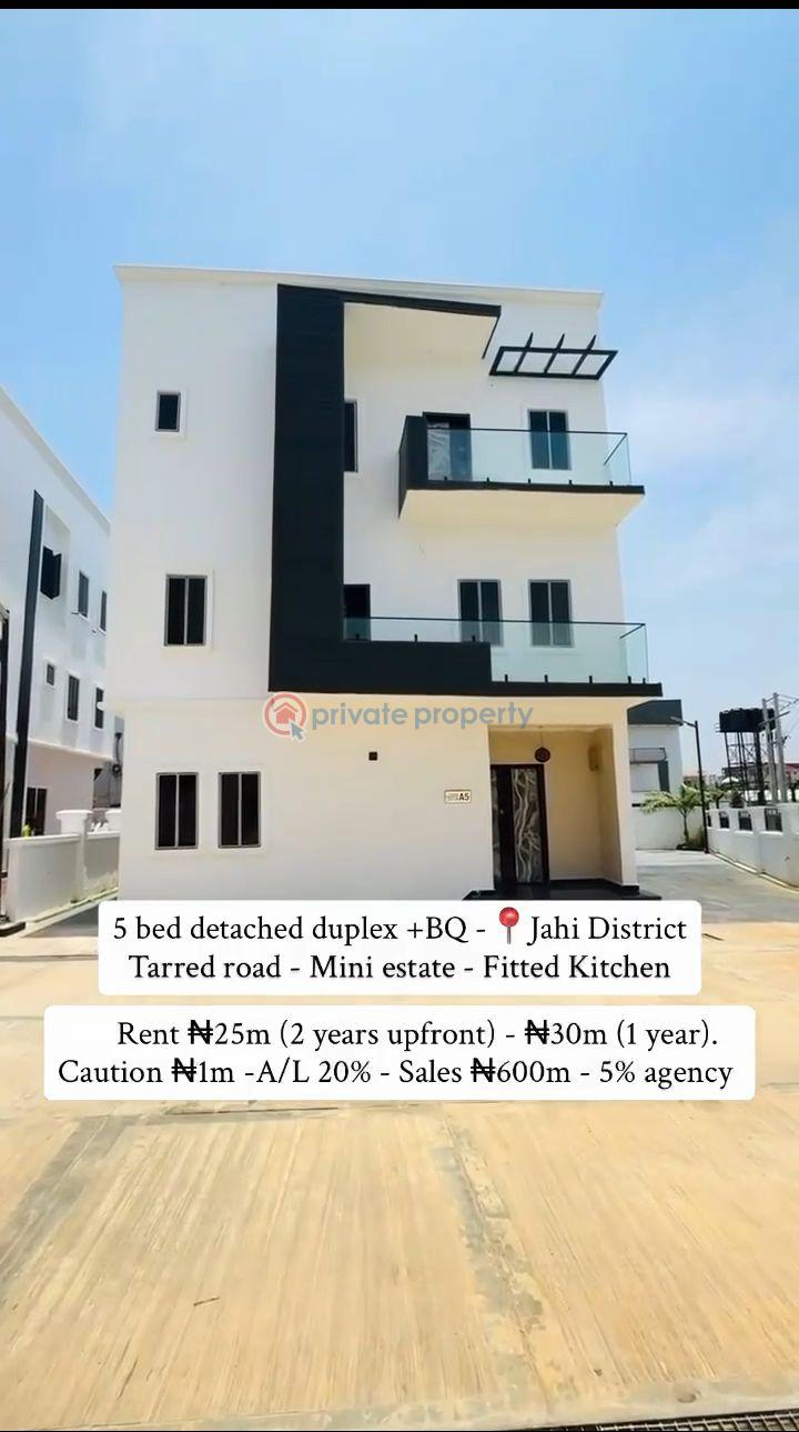 5 bedroom Detached Duplex For Rent Jahi Navy Abuja Jahi Abuja Phase 2  - 6