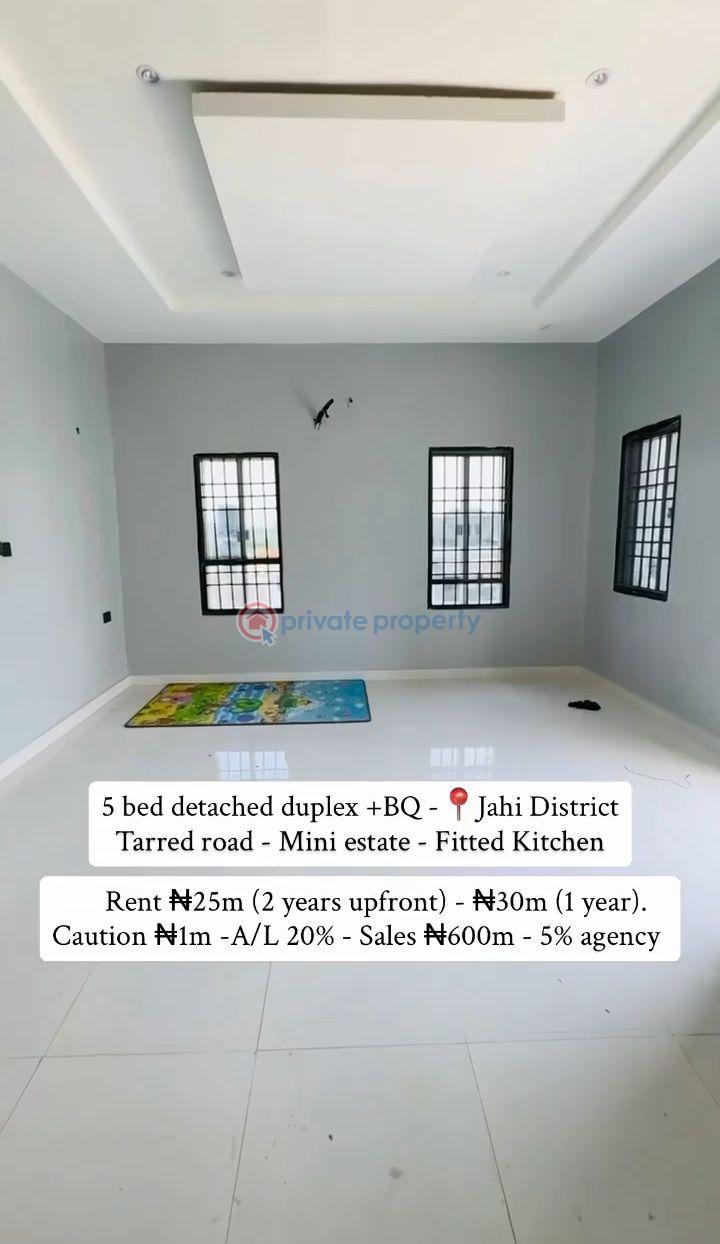 5 bedroom Detached Duplex For Rent Jahi Navy Abuja Jahi Abuja Phase 2  - 2