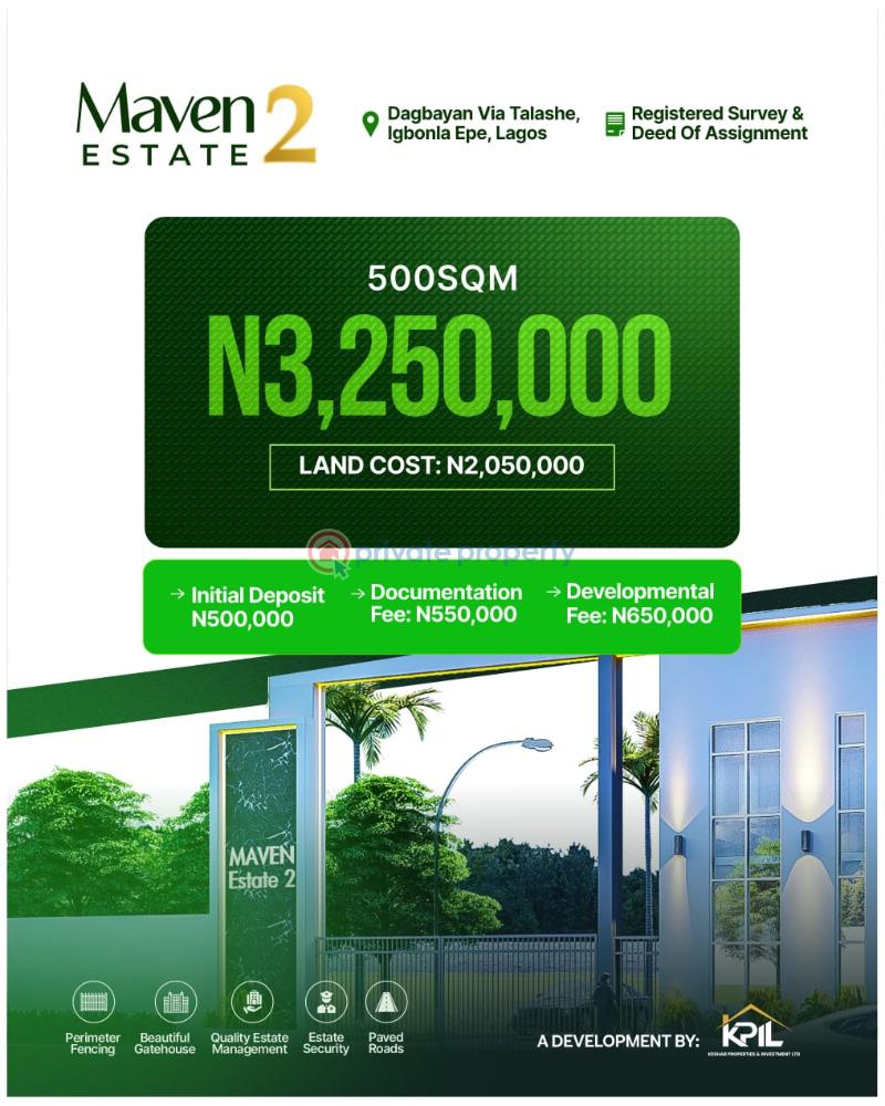 Mixed use Land For Sale Dagbayan Via Talashe, Igbonla Epe Lagos - 0