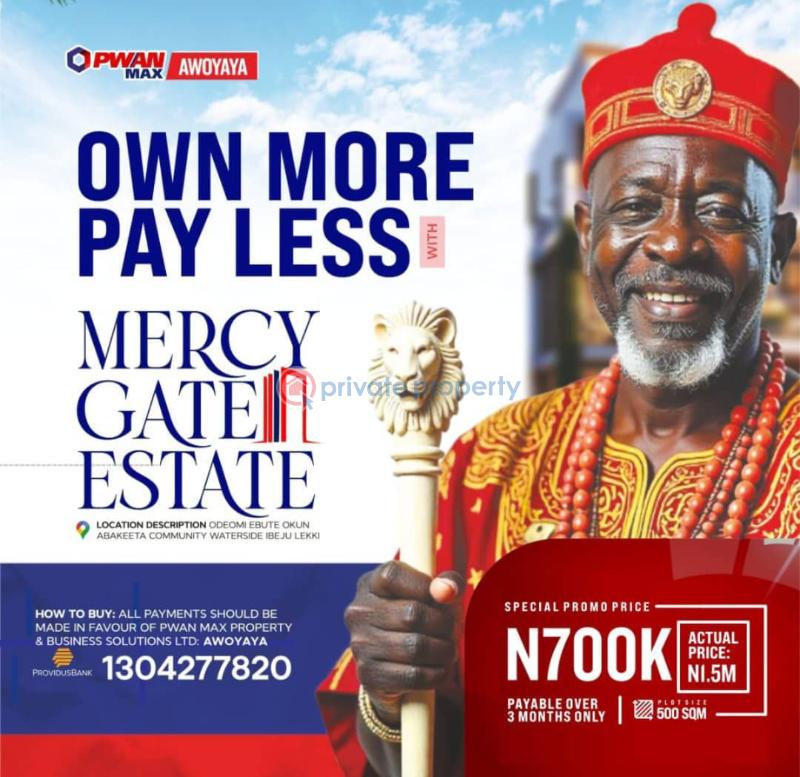 Residential Land For Sale Odeomi Ebute Okun Abakeete Community Waterside Ibeju Lekki Lagos Nigeria La Campaigne Tropicana Ibeju-Lekki Lagos - 0