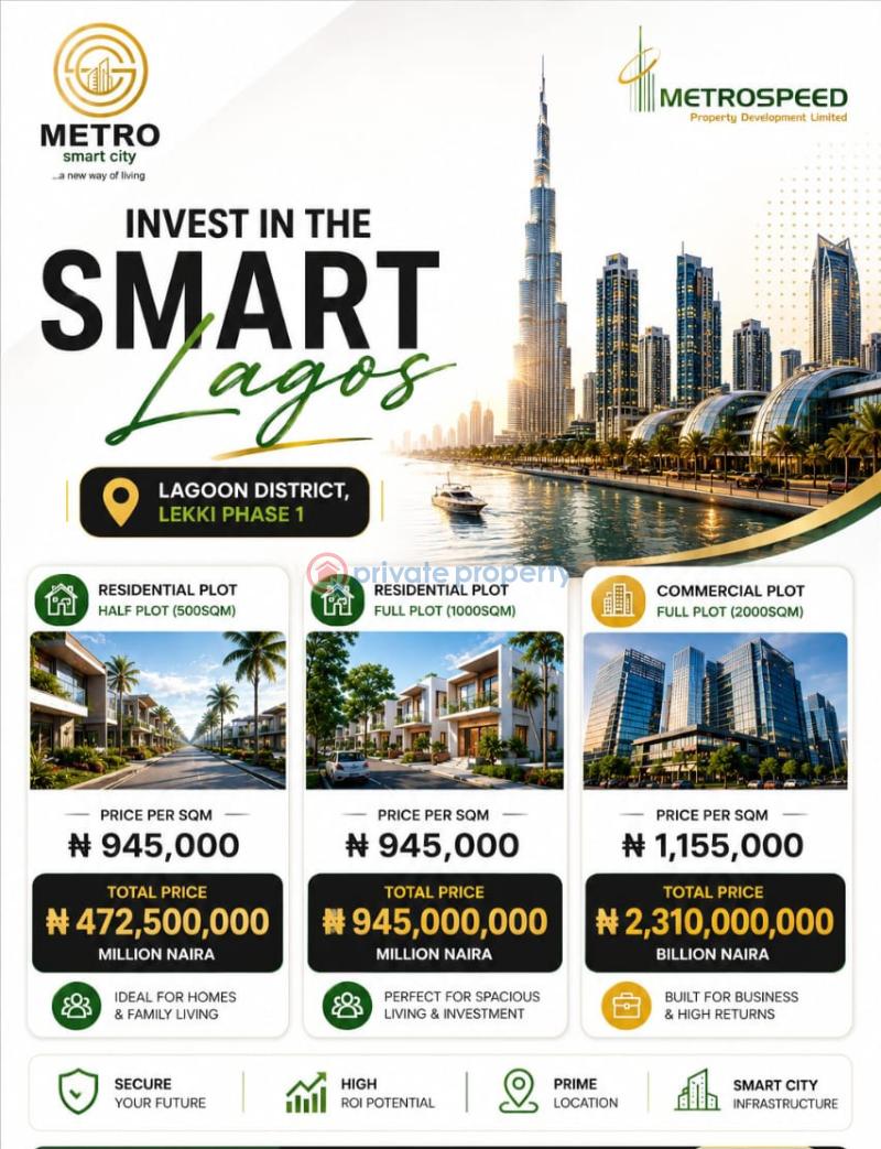 Mixed use Land For Sale Lagoon District Lekki Phase 1 Lagos - 5