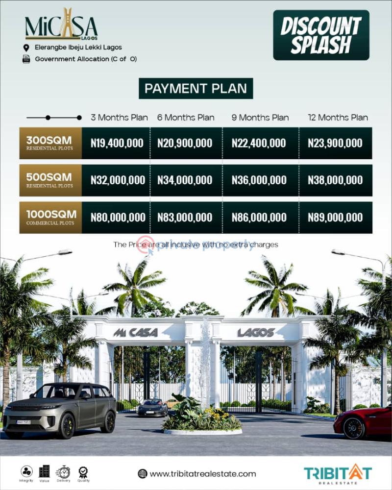 Residential Land For Sale Eleran Igbe Ibeju-Lekki Lagos - 1