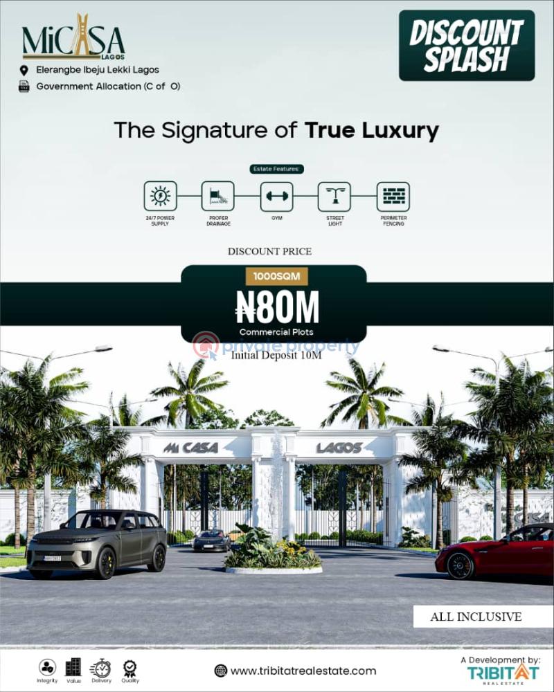 Residential Land For Sale Eleran Igbe Ibeju-Lekki Lagos - 1
