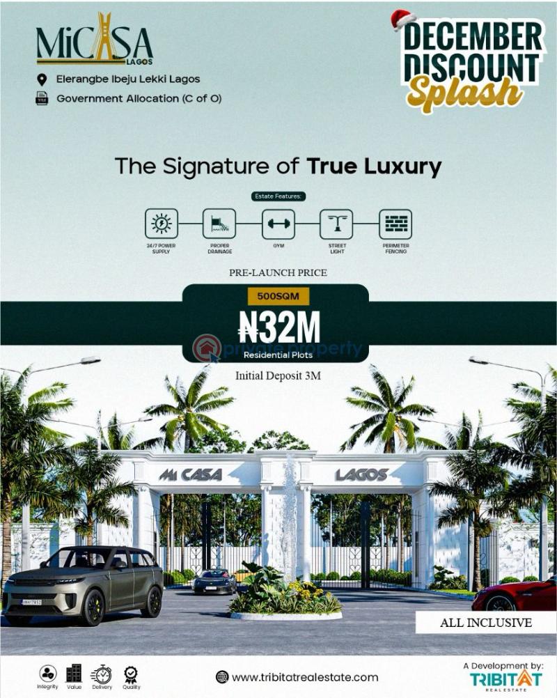 Residential Land For Sale Eleran Igbe Ibeju-Lekki Lagos - 0