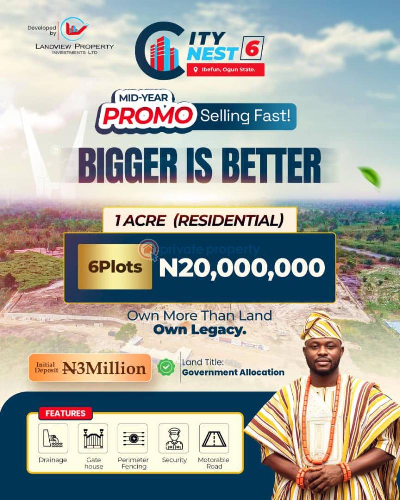 Mixed use Land For Sale Citynest Phase 6 Estate Off Ijebu Ode Road Ogun State Odogbolu Ogun - 6