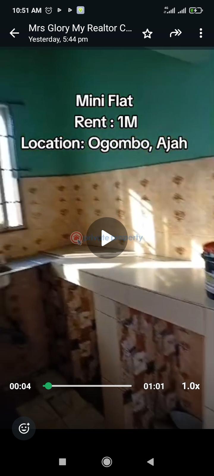1 bedroom Mini Flat For Rent Ogombo, Ajah Ogombo Ajah Lagos - 1