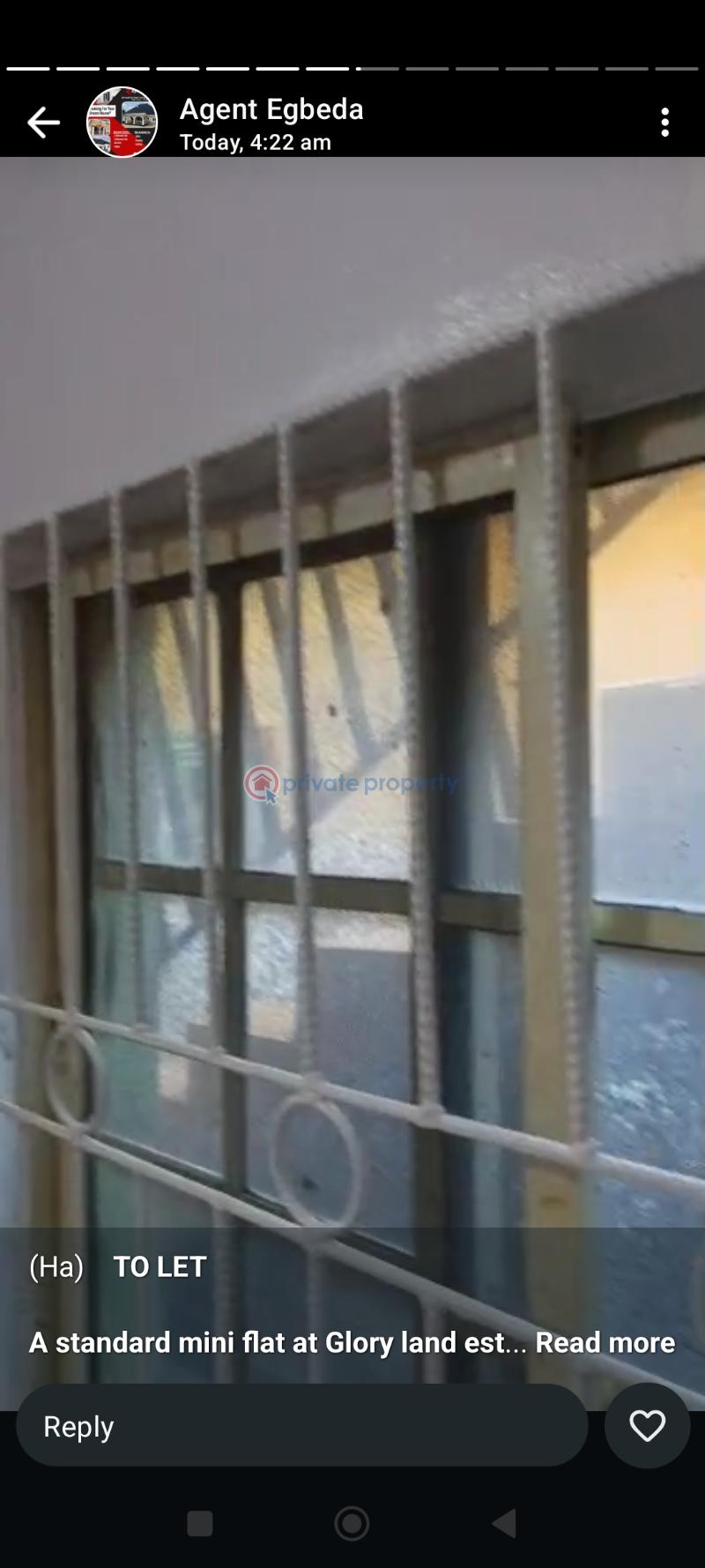 1 bedroom Mini Flat For Rent Gloryland Estate, Isheri Egbeda Isheri Egbe/Idimu Lagos - 1