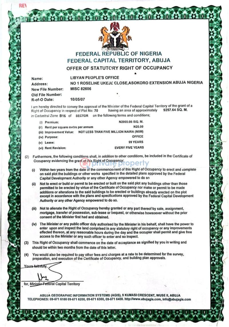 Commercial Land For Sale Jabi Abuja Phase 2  - 5