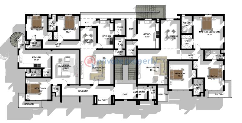2 bedroom Block Of Flats For Sale This House Is Close To Lagos Business School. Monastery Road Sangotedo Lagos - 0