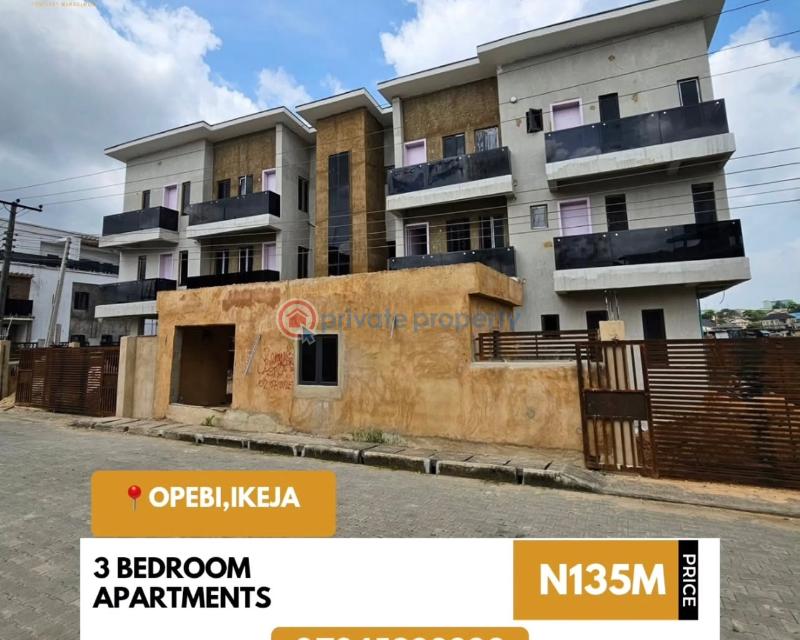 3 bedroom Block Of Flats For Sale Opebi Ikeja Lagos - 0