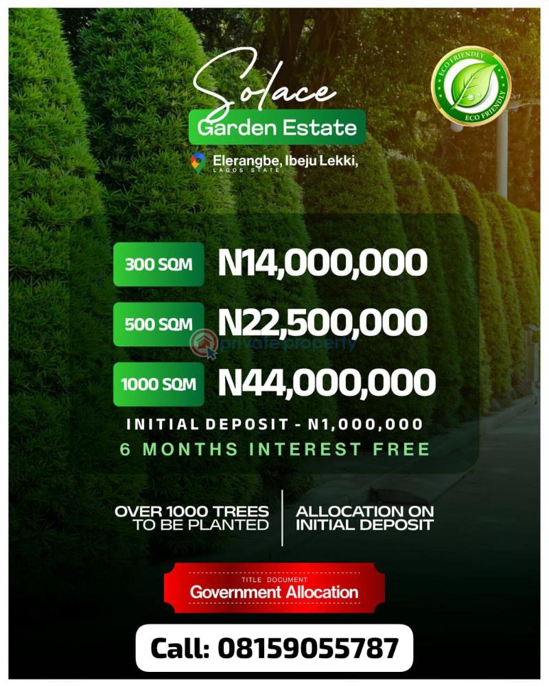 Mixed use Land For Sale Eleran Igbe Ibeju-Lekki Lagos
