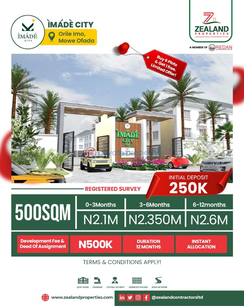 Residential Land For Sale Orile Imo Mowe Imade Series Estate Mowe Ogun area  - 1