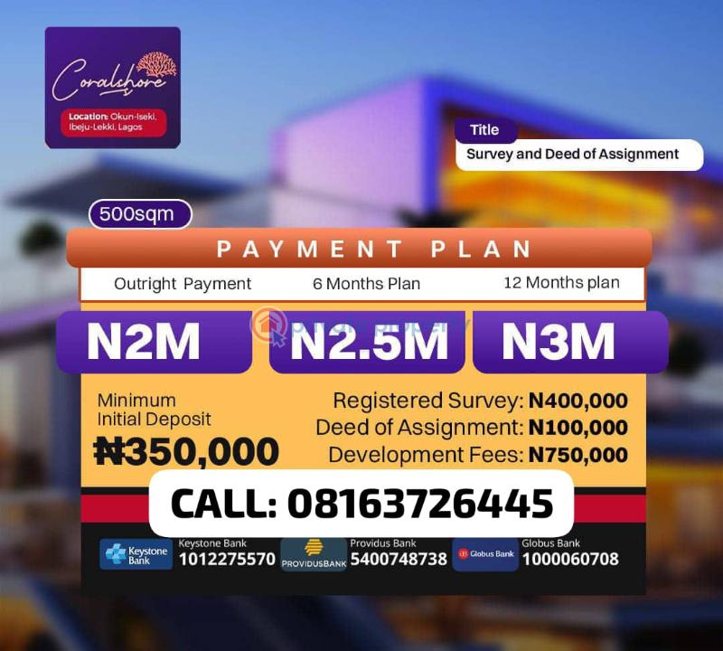 Mixed use Land For Sale Okun Iseki Ise Town Ibeju-Lekki Lagos - 1