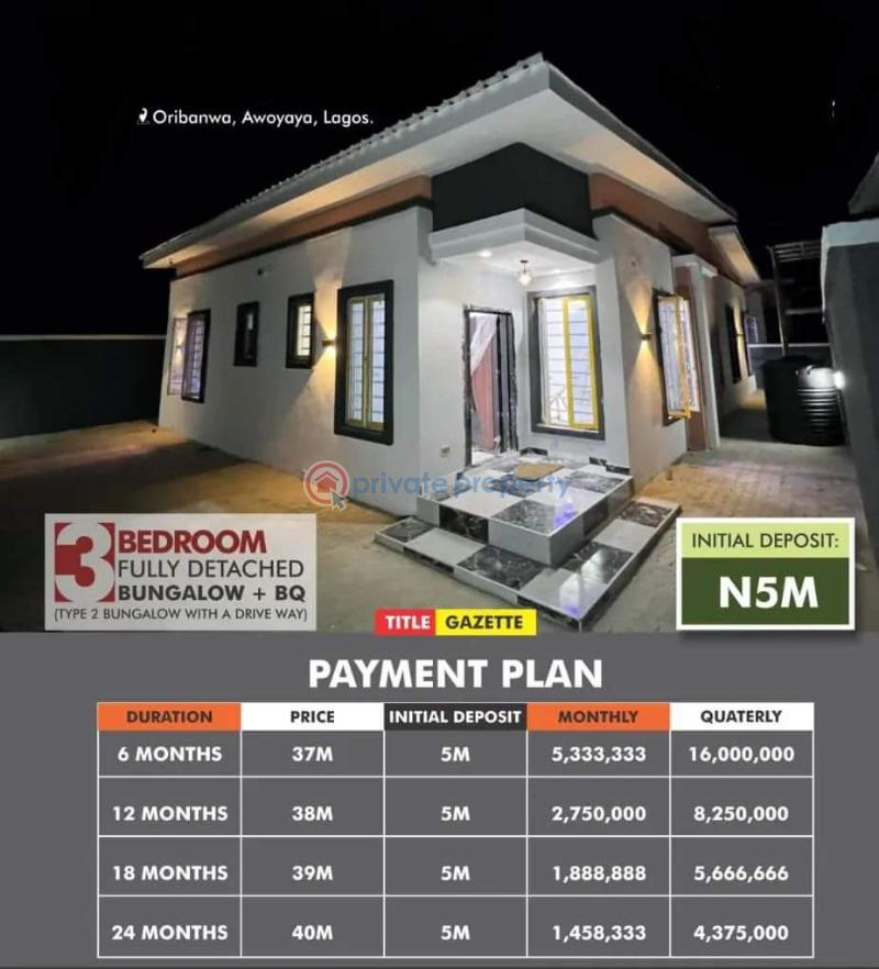 3 bedroom Bungalow For Sale In A Secured And Gated Estate In Oribanwa Awoyaya Lekki Lagos Ajah Lagos - 6