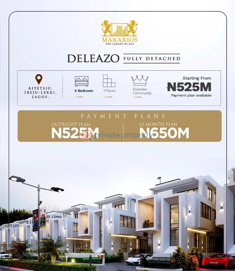 6 bedroom Duplex For Sale Makarious Luxury Place Igando Eputu Ibeju-Lekki Lagos - 0