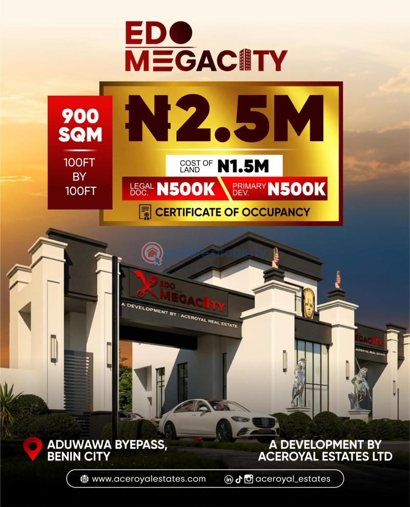 Mixed use Land For Sale Edo Megacity In Igue Nwangue Community, Off Aduwawa Bypass, Benin City Very Close To The Eagle Junction. Benin Edo - 6