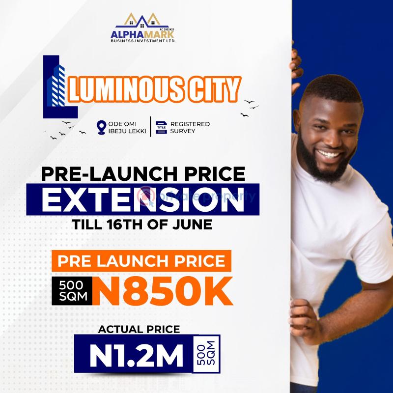 Land For Sale Luminous City Estate, Ibeju Lekki Is About 20 Minutes Drive From Dangote Refinery Lekki Deep Seaport And Free Trade Zone . Ibeju-Lekki Lagos - 1
