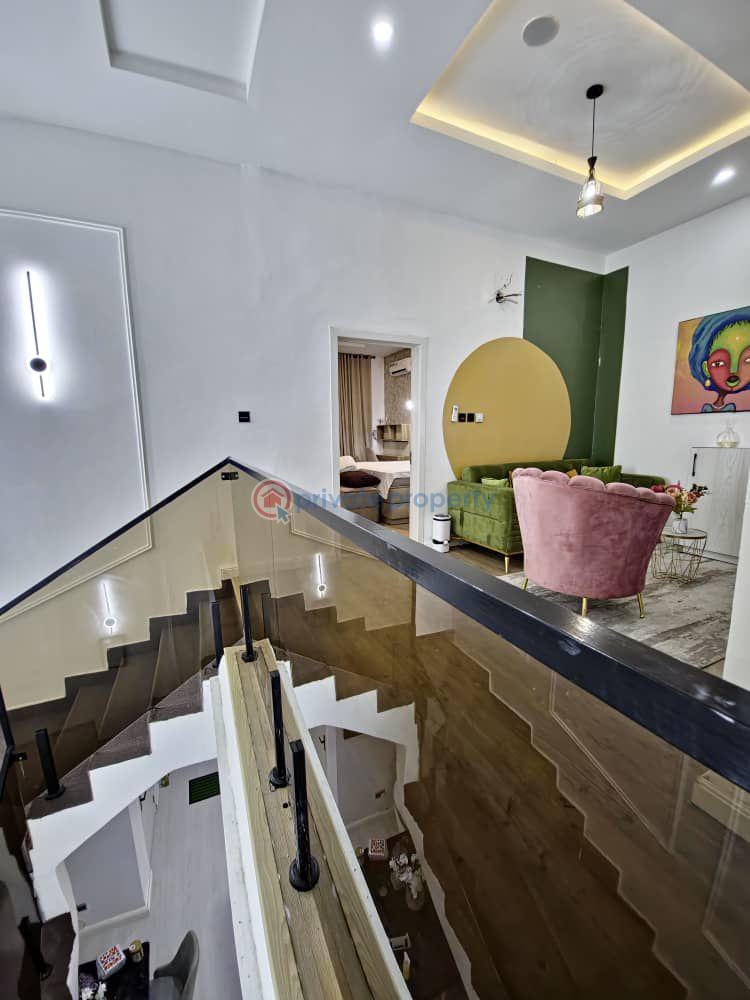 New 4/3 bedroom terrace duplex in ikota gra currently available for booking. - 4 4 bedroom Terraced Duplex Short let Ikota Lekki Lagos - 4