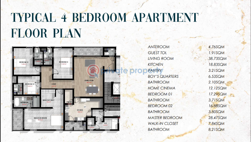 3 bedroom Flat & Apartment For Sale Victoria Island Lagos - 3