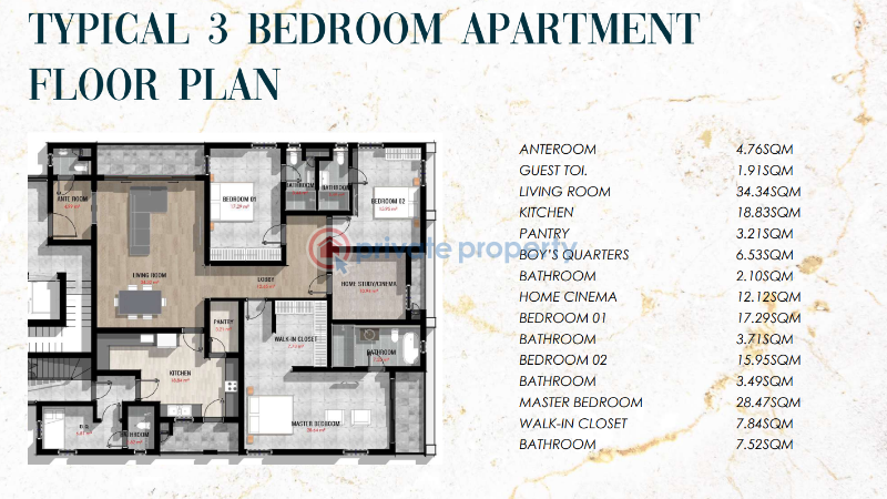 3 bedroom Flat & Apartment For Sale Victoria Island Lagos - 4