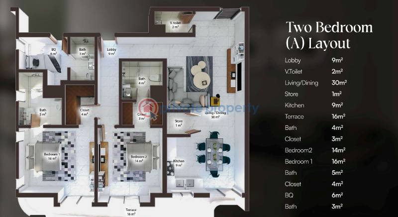 2 bedroom Flat & Apartment For Rent Lekki Phase 1 Lagos - 14