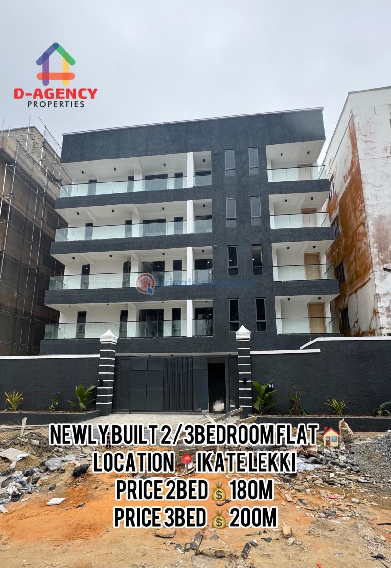 Newly built 2bedroom flat in secured environment - 1 2 bedroom Block Of Flats For Sale Ikate Elegushi Lekki Lagos - 1