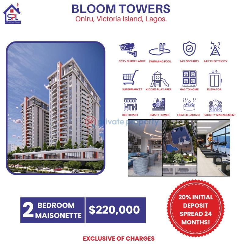 2 bedroom Maisonette For Sale Oniru, Victoria Island Oniru Victoria Island Lagos