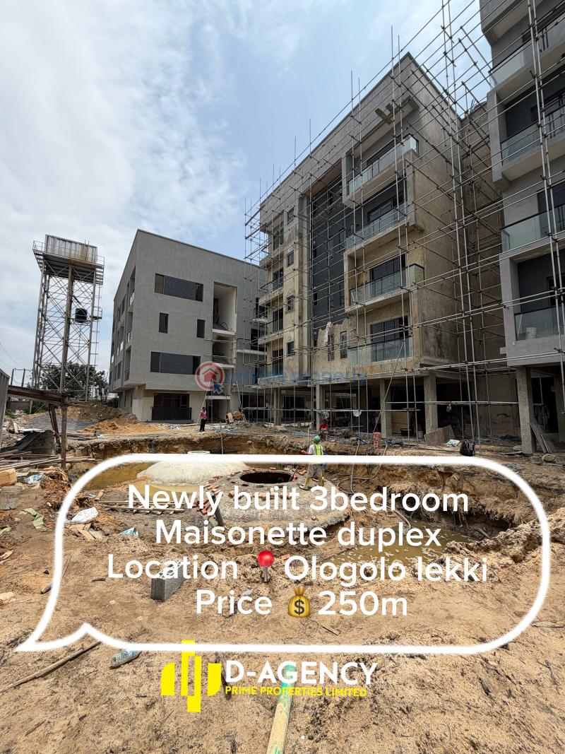 3 bedroom Maisonette For Sale Ologolo Lekki Lagos - 0