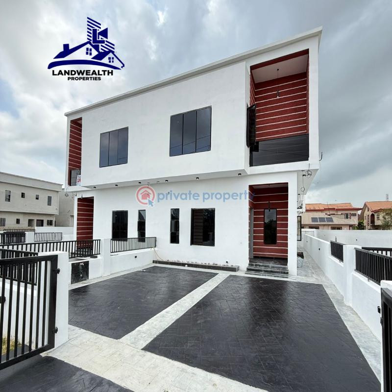 Newly built 4 bedroom semi-detached duplex, in a well secured and service estate (light is self service) - 0 4 bedroom Terraced Duplex For Sale Secure Estate At Ajah Lekki Sangotedo Ajah Lagos - 0