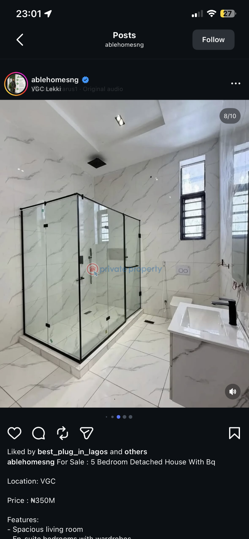 5 bedroom Detached Duplex For Sale Harris Drive Victoria Garden City Lekki Lagos - 8