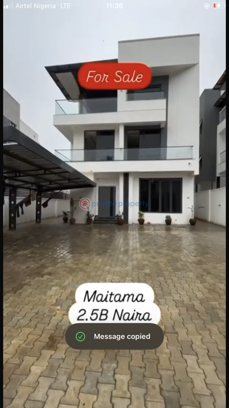 5 bedroom Flat & Apartment For Sale Maitama Abuja Phase 1  - 0