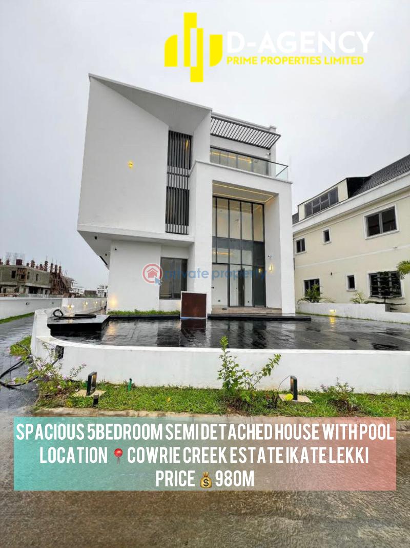 5 bedroom Detached Duplex For Sale Cowrie Creek Estate Ikate Elegushi Lekki Lagos - 0