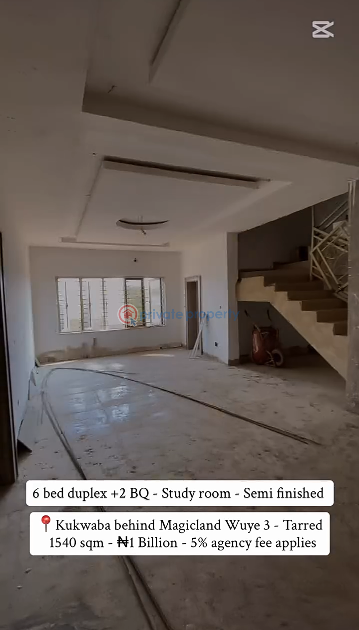 6 bedroom Duplex For Sale Kukwuaba Behind Magicland Abuja Kukwuaba Abuja Phase 2  - 5